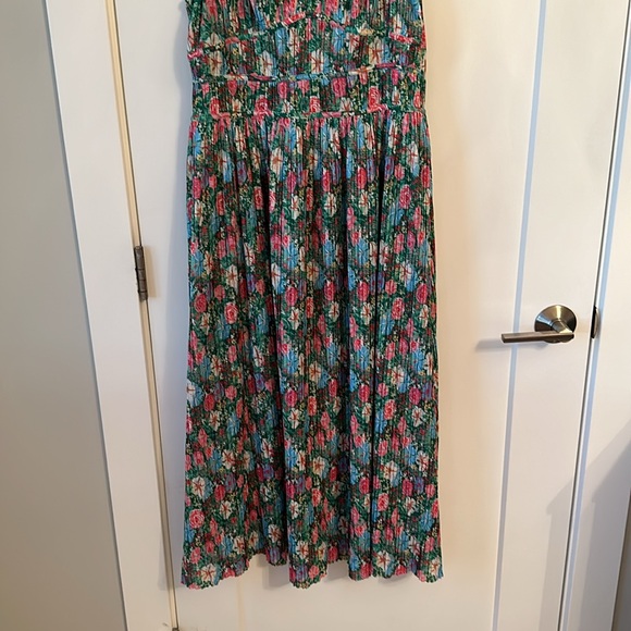 Floral spaghetti strap dress with Bussiere style top - Picture 4 of 7